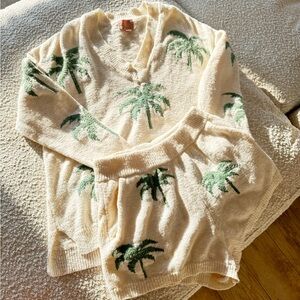 Mumu Palm Tree Sweater & Shorts